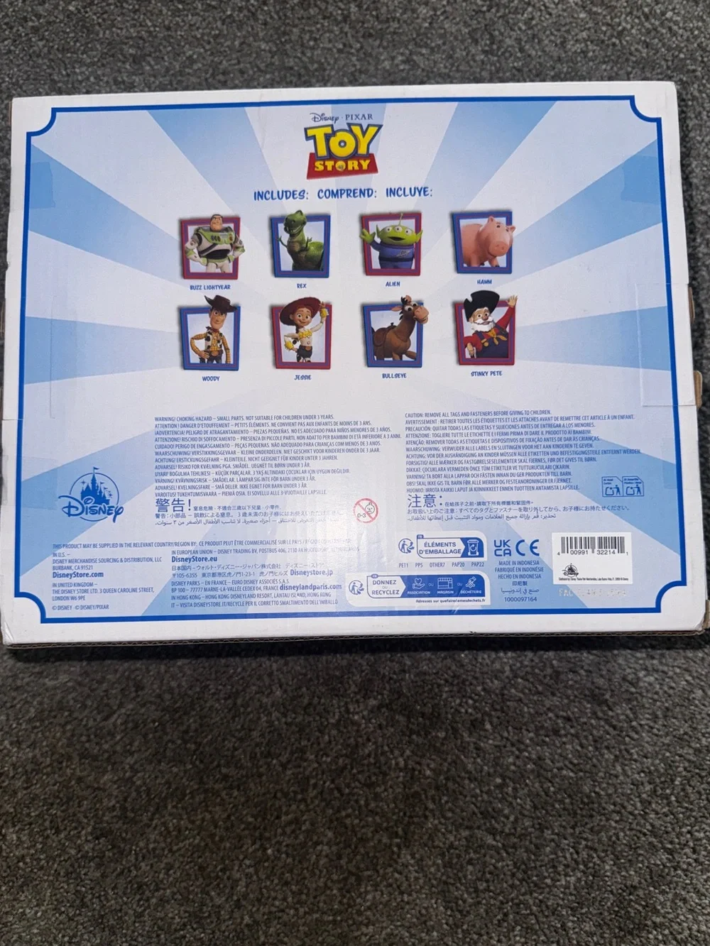 Disney Pixar Toy Story Figurine Set Woody Jessie Buzz Rex Alien Hamm Bullseye